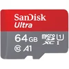 Image de Carte Mémoire microSDXC SanDisk Ultra 64GB + Adaptateur SD. Vitesse de Lecture Allant jusqu'à 100MB/S, Classe 10, U1, homologuée A1 - FFP (Nouvelle Version)