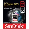 Image de Carte mémoire microSDXC SanDisk Extreme PRO UHS-I V30 64 Go en occasion ou reconditionné