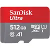 Image de SanDisk Ultra 512 GB microSDXC Memory Card + SD Adapter with A1 App Performance Up to 100 MB/s, Class 10, U1, Red/Grey