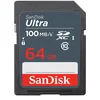Image de SanDisk Ultra 64GB SDXC Memory Card, up to 100MB/s, Class 10, Black/Grey