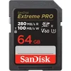 Image de SanDisk 64 Go Extreme Pro, Carte SDXC jusqu'à 280 Mo/s UHS-II Class 10 U3 V60