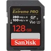 Image de SanDisk Extreme PRO Carte SDXC 128 Go (Carte SD V60, Vitesse de Lecture jusqu'à 280 Mo/s, UHS-II, 6K, 4K UHD, logiciel de récupération des données RescuePRO Deluxe, Class 10, U3)