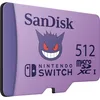 Image de Carte mémoire micro SD SanDisk Pokémon 512 Go Violet pour Nintendo Switch