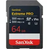 Image de SANDISK Extreme Pro 64 Go Carte SDXC UHS-II Carte (jusqu'à 300 Mo/s en Lecture, 300 Mo/s en écriture, V90, Ses Performances de Niveau Professionnel Permettent Un Enregistrement vidéo en 8K)