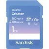 Image de SANDISK Creator Carte SD UHS-II 1 To (pour appareils reflex et Mirrorless, vidéo 6K, V60, USH-II, jusqu'à 280 Mo/s, en lecture, RescuePRO Deluxe, 1 mois d'Adobe Creative Cloud Inclus)