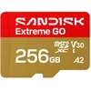 Image de SANDISK Carte microSDXC UHS-I Extreme GO 256 Go, vidéo UHD 5K et 4K, lecture 240 Mo/s en lecture, 160 Mo/s en écriture, A2, U3, V30, haute vitesse pour Android, caméra d'action et jeux vidéo