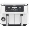 Image de Ninja Foodi MAX Dual Zone Air Fryer, 2 Tiroirs, 9,5L, 6-en-1, Sans Huile, Air Fry, Croustillant Max, Rôtir, Cuire, Déshydrater, 8 Portions, Paniers Antiadhésifs Vont Au Lave-Vaisselle, Blanc AF400EUWH