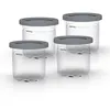 Image de Lot de 4 pots avec couvercles compatibles avec Creami NC300EU Ninja Gris en occasion ou reconditionné