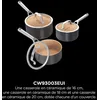 Image de Set de 3 casseroles en céramique - Ninja - ExtendedLife CW93003EUI - 16/18/20 cm avec couvercles - Sans PFAS - Garantie 5 ans