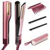 Image de Lisseur et sèche-cheveux 2 en 1 - SHARK - SilkiPro HT401EUPK - Rose - 1000W - 3 peignes Silki