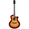 Image de Godin Connaisseur Sunset Burst Maho guitare western électro-acoustique avec étui