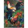 Image de Cobble Hill Puzzle de 1000 pièces   Coqs   Poster d'échantillon inclus