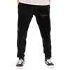 Image de Foghat Pantalon de course à pied coupe-vent en polaire chaude pour homme, noir, XX-Large