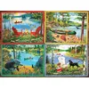 Image de Cobble Hill Puzzle de 275 pièces facile à manipuler   Cabin Country   Exemple d'affiche inclus