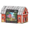 Image de Eurographics Boîte Puzzle 550 pièces en Forme de Grange de Cour.