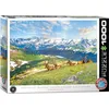 Image de EuroGraphics Puzzle 1000 pièces : Les élans de la Montagne