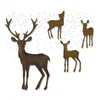 Image de Sizzix 662426 Set de 5 Matrice Thinlits Rennes Merveilleux de Noël, Métal, Multicolore, 19,1 x 14,4 x 0,4 cm