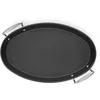Image de Le Creuset Poêle à Poisson Anti-Adhérente Ovale en Fonte d'Aluminium, 40 cm, Anthracite/Argenté,52105400010101
