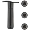 Image de Le Creuset Pompe à Vin en Plastique avec 3 Bouchons, WA 137, Noir Mat, 49200000008200