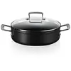 Image de Sauteuse rondeau anti-adhérente Les Forgées 28 cm et couvercle en verre Le Creuset