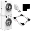 Image de NIUXX Universel Kit de Superposition pour 46-66cm Lave-linge et Sèche-linge, Kit D’empilage pour Machine à Laver, Cadre Intermédiaire pour Laver, Sèche-Linge Kit Intermédiaire avec Sangles à Cliquet