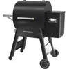 Image de Barbecue pellet TRAEGER Ironwood 650 noir sur chariot, grille haute 56x26.5 cm, grille basse 56x48 cm