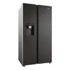 Image de Réfrigérateur américain Haier HSW59F18EIPT Reconditionné Pose Libre, No Frost, Lege Led, Classe E, Slate black en occasion ou reconditionné