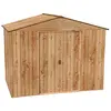 Image de Duramax Abri Jardin métal Style Bois Woodgrain 4,75 m²