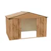 Image de Abri de jardin en métal imitation bois - DURAMAX - 7 75m² + kit dancrage - Epaisseur 0 33 mm