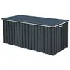 Image de Duramax DH 1.7 (770 L) Coffre de Rangement de jardin en métal avec vérin à gaz hydraulique, coffre de terrasse et rangement de meubles de jardin, Boîte de rangement coussins, anthracite