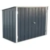 Image de Duramax Abri à vélos pour 2 vélos avec portes doubles verrouillables entièrement larges, abri de stockage en métal, abri de jardin pour vélos, stockage de vélos, 203 x 101 x 146 cm, anthracite