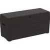 Image de Duramax Woodgrain Durabox Boîte de Rangement en Plastique pour Meubles de Jardin Gris