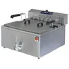 Image de Friteuse Professionnelle Électrique de Table pour Pâtisserie avec Robinet de Vidange, 25 Litres - Mastro