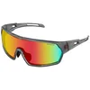 Image de Bobster® Lunettes de soleil pour vélo de vitesse, monture gris clair mat, verres miroir cramoisi fumé