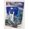 Image de Ventéo Nettoyant Pare Brise Starlyf Quick Clear - Nettoyeur Vitre en Tissu Microfibre avec Raclette et Manche Ergonomique Pliable - Bleu et Blanc 11294