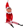 Image de SPARKLERS CLUB Lutin Farceur de Noel Elf Garcon 30cm en Peluche, idéal pour préparer Noel pour Enfants et Adultes - Petit Elves Coquin, Figurine ludique et Souple Magie de Noel