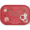 Image de Paddywax Bougie en étain Bistro de 127 g (4,5 oz) avec impression cerise - Cerise fumée