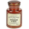 Image de Paddywax Bougie parfumée, cire de soja, géranium et basilic, taille moyenne, 236,8 g