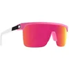 Image de Spy+ - Flynn 5050, Matte Pink Matte Translucent White, Happy Bronze Pink Mirror, Medium-Large, Sunglasses, Unisex, Adult