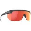 Image de Spy Optic Super Flynn Lunettes de soleil rectangulaires pour homme, noir mat translucide, gris, vert, orange, miroir, 134 mm, noir mat translucide, gris, vert, orange, miroir, 134 mm, Miroir