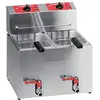 Image de Friteuse Electrique de Table - 2 x 5 litres - Série TF - Valentine - Monophasé 230 V - Acier inoxydable 420x415x265mm
