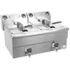 Image de Friteuse Professionnelle de Table Electrique avec Vidange - 2 x 10 L - AFI Collin Lucy