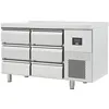 Image de Table Réfrigérée Positive Inox Gamme GN 1/1-6 à 12 Tiroirs - AFI Collin Lucy