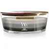 Image de WoodWick Trilogy Warm Woods Bougie Ellipse, Cire, Multicolore, 9 x 19 x 12 cm