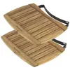 Image de Support barbecue BIG GREEN EGG latérales acacia XL