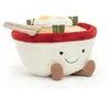 Image de Jellycat Amuseables Ramen Peluche 16,5 cm   Peluche alimentaire   Idée cadeau amusante