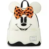 Image de Loungefly Disney Ghost Minnie Glow-in-the-Dark Mini sac à dos, multicolore, Taille unique
