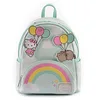 Image de Loungefly Pusheen Hello Kitty Balloons and Rainbow Womens Double Strap Shoulder Bag Purse