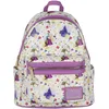 Image de Loungefly Disney Mini sac dos Raiponce Flynn Ryder et Maximus Imprim int gral, blanc, One Size
