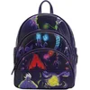 Image de Loungefly - Mini Sac A Dos Disney - Villains Triple Pocket Glow In The Dark - 0671803425491